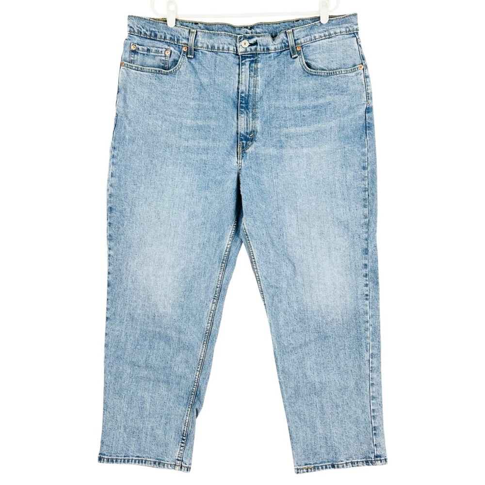 Levis 550 Men's Relaxed Fit Stretch Straight Leg Blue Denim Jeans 42x30 (41x29)